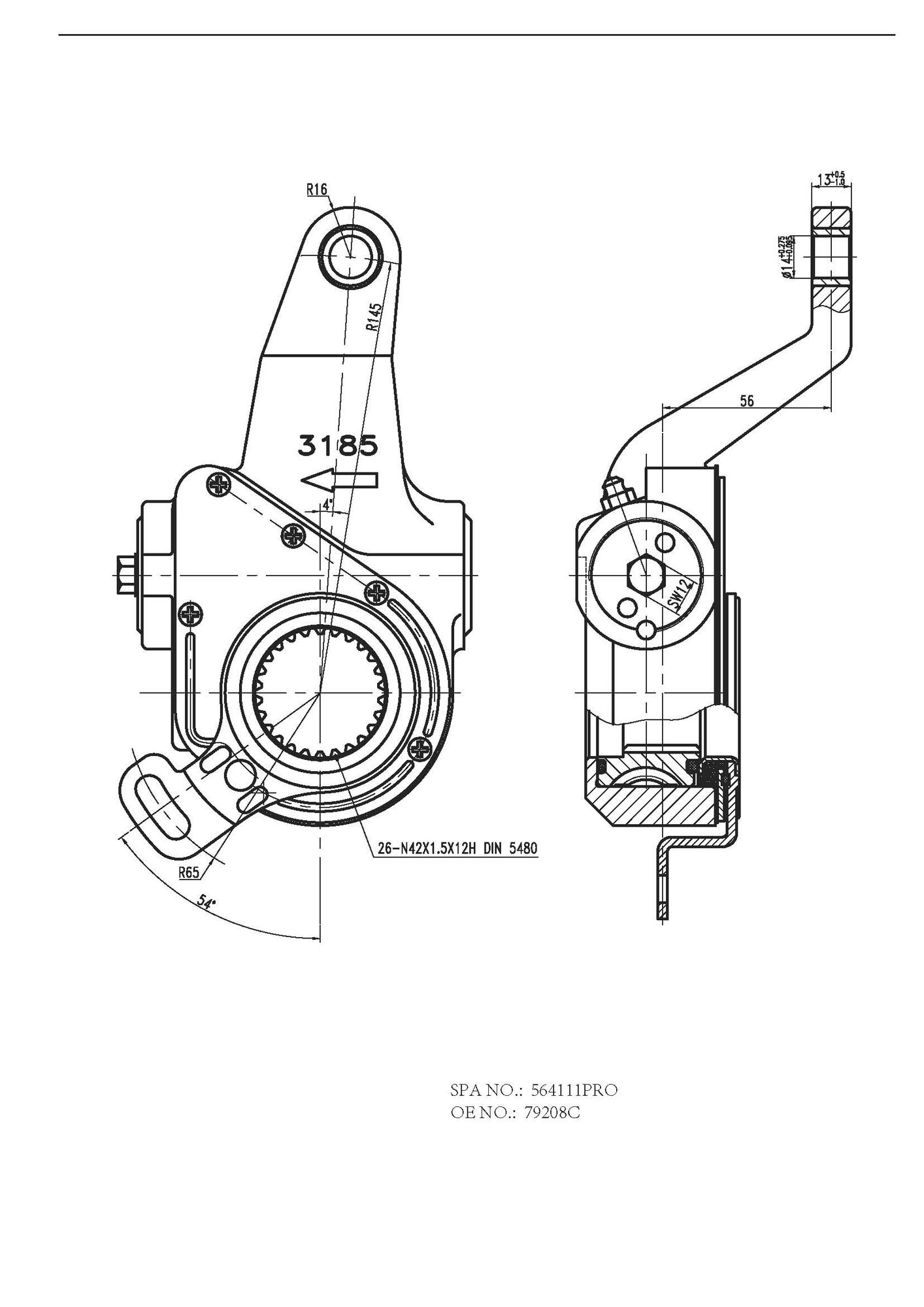 Reglaj parghie, sistem franare FO 4111 PRO FOMAR Friction